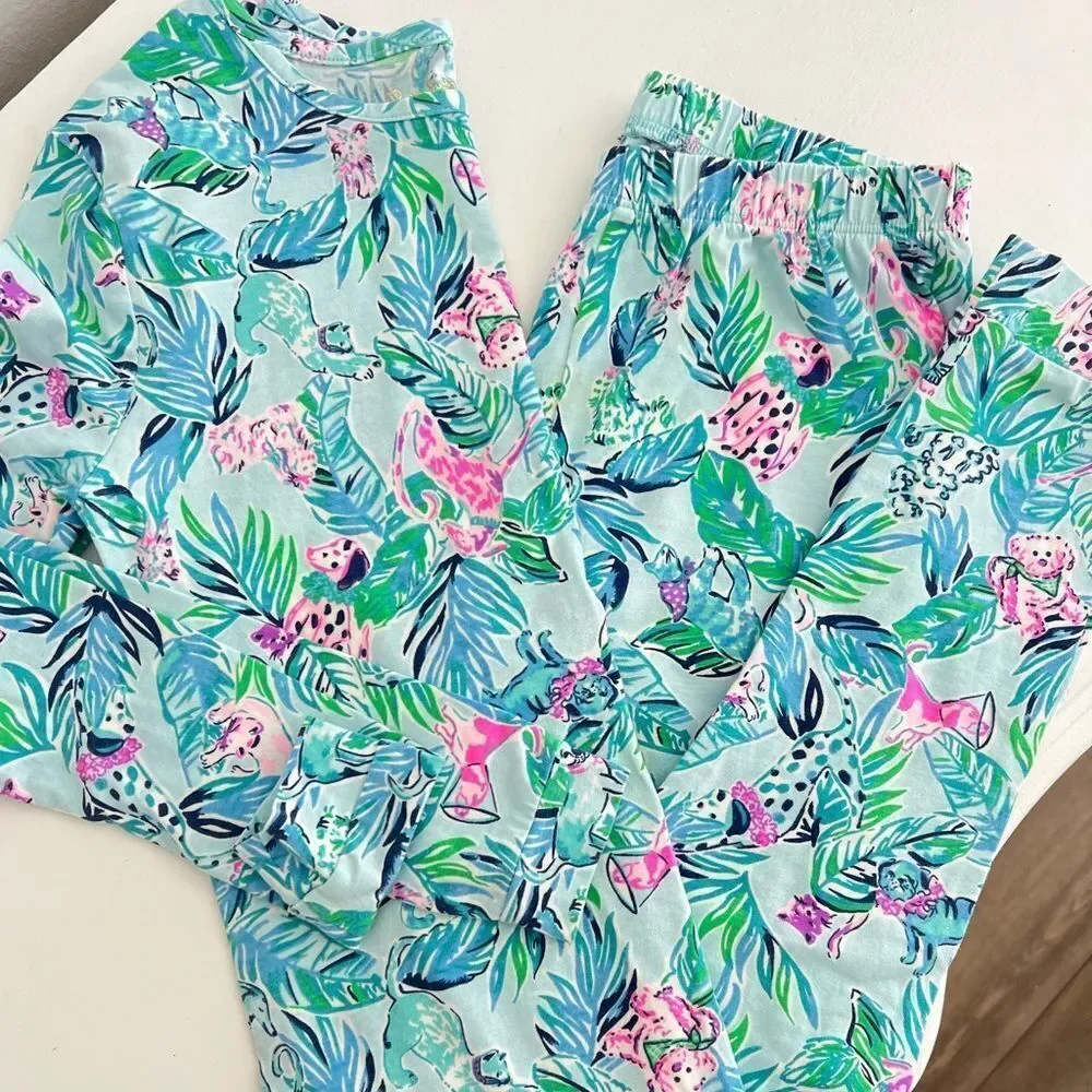 Lilly Pulitzer Girl Pajama Set Size 12
